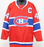 Jean Beliveau Signed Canadiens Captains Jersey Inscribed "H.O.F. 1972" (JSA COA)