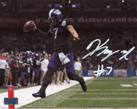 KENNY HILL SIGNED AUTOGRAPHED TCU HORNED FROGS 8x10 PHOTO COA