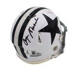 Roger Staubach Signed Dallas Cowboys Speed Throwback 1960-63 NFL Mini Helmet