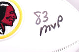 Joe Theismann Signed Washington Logo Football w/83 MVP-Beckett W Holo *Stacked