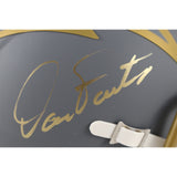 Dan Fouts Autographed San Diego Chargers Slate Mini Helmet Beckett Witness 49250