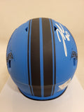 JAHMYR GIBBS SIGNED DETROIT LIONS RAVE SPEED MINI HELMET FANATICS QR HOLOGRAM