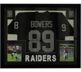 Brock Bowers Signed Las Vegas Raiders Framed Black Jersey