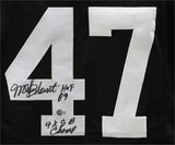 Mel Blount Autographed Pro Style Black XL Jersey 4x Champs & HOF Beckett 39297