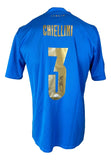 Giorgio Chiellini Signed Italy Blue Puma Soccer Jersey 2 PSA/DNA