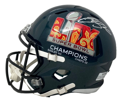 Saquon Barkley Signed Eagles Super Bowl 59 FS Replica Speed Helmet PSA/DNA