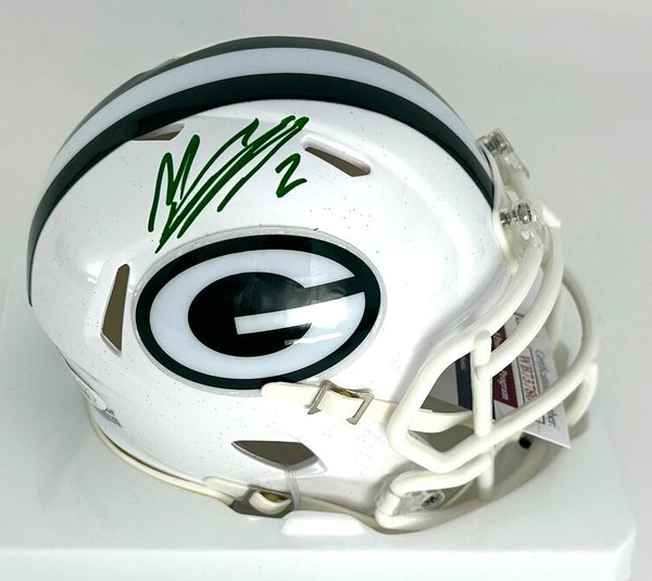 Packers MASON CROSBY Signed Riddell '24 ALTERNATE Speed Mini Helmet AUTO - BAS