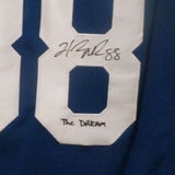 Hakeem Nicks Autographed Pro Style Blue XL Jersey The Dream DEN 12580