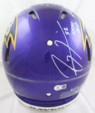 Ray Lewis Autographed Baltimore Ravens F/S Flash Speed Authentic Helmet w/2