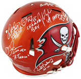 Bucs SB 37 Sapp, Brooks, Alstott +4 Signed Flash F/S Speed Proline Helmet BAS W