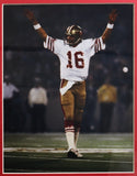 Joe Montana Signed San Francisco 49ers 35x43 Framed Jersey /JSA/ 8xPro Bowl QB