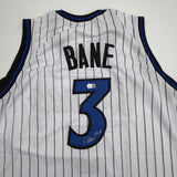 Autographed/Signed Desmond Bane Orlando White Pinstripe Jersey Beckett BAS COA