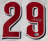 T. J. Friedl Signed Cincinnati Reds White Home Jersey (Beckett) Reds Outfielder