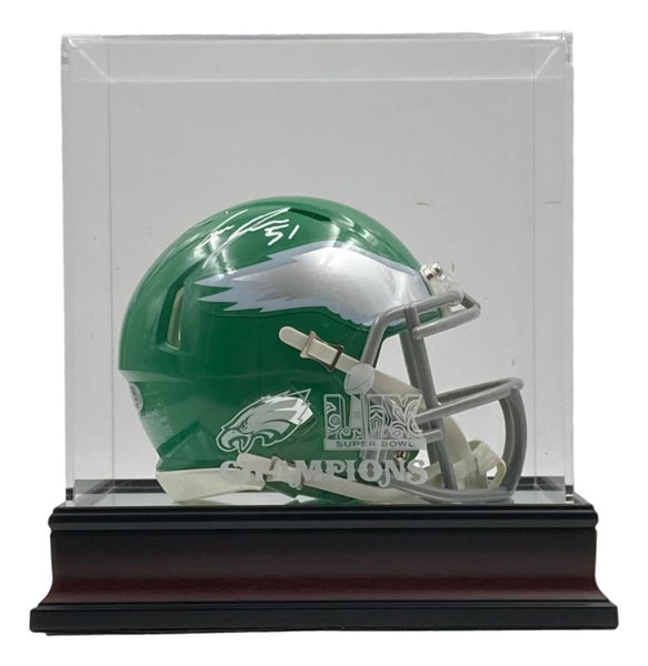 Cam Jurgens Signed Eagles Kelly Green Mini Helmet PSA/DNA w/ Super Bowl 59 LIX