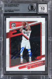Blazers Norman Powell Signed 2021 Donruss Optic #121 Card Auto 10! BAS Slabbed