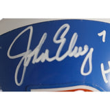 John Elway Signed Denver Broncos VSR4 TB 75-96 Mini Helmet HOF Beckett 50194