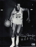 Elgin Baylor Autographed Signed 11x14 Photo Lakers "HOF 77" Beckett QR #SB30715