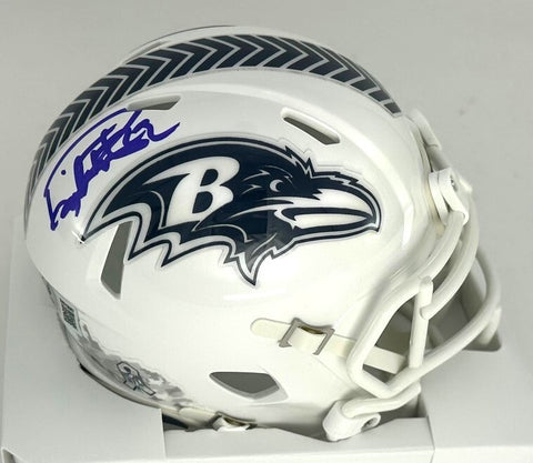 Ravens DERRICK HENRY Signed Riddell 2024 SALUTE Speed Mini Helmet AUTO - BAS