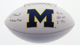 Cornelius Johnson Signed Michigan Wolverine Logo Football 2xInscribed (PBI Holo)
