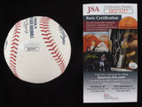 Brendan Rodgers Signed OML Baseball (JSA COA) Houston Astros 2nd Baseman