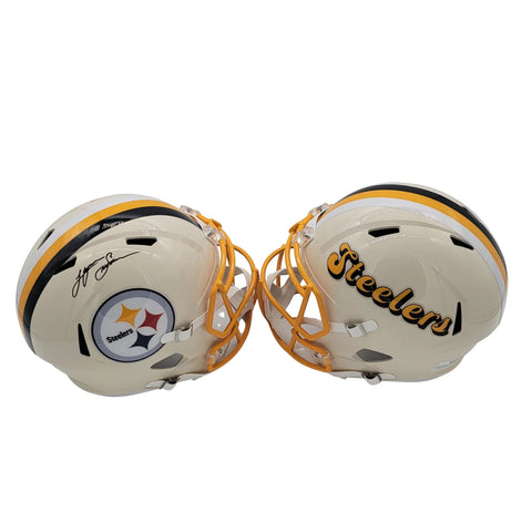 Lynn Swann Signed Pittsburgh Steelers Retro Replica Helmet Beckett Witnessed