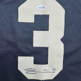 Autographed/Signed Braden Smith Purdue Black College Jersey JSA COA