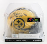 Jack Ham Signed Pittsburgh Steelers Mini Helmet Inscribed HOF 88 (Beckett) L.B.