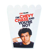 Chevy Chase Autographed/Signed CNN Films Popcorn Bucket Beckett WIT 58300