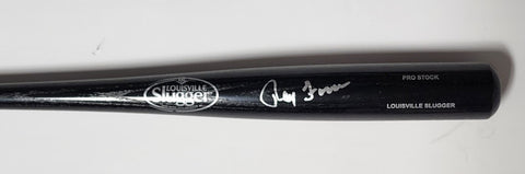 Indians RAY FOSSE Signed Louisville Slugger Replica Full Size Black Bat AUTO