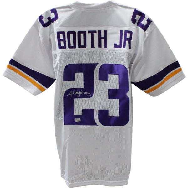 Andrew Booth Jr Autographed/Signed White Pro Style Jersey Beckett 45995