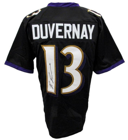 Devin Duvernay Signed Black Custom Football Jersey Ravens JSA 186210
