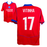 Vitinha Signed PSG Away Soccer Jersey #17 with Beckett Witness