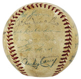 1955 Yankees (29) Mickey Mantle, Phil Rizzuto, Yogi Berra & Ed Ford Authentic