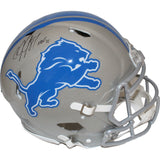 Calvin Johnson Autographed Detroit Lions Authentic Helmet HOF Beckett 44042