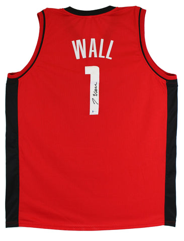 John Wall Authentic Signed Red Pro Style Jersey Autographed BAS Witnessed