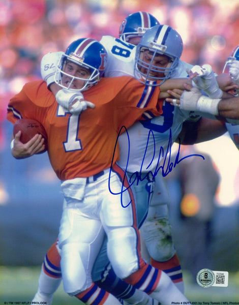 John Dutton Autographed/Signed Dallas Cowboys 8x10 Photo Beckett 57765