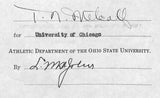 Lynn St. John HOF Signed 1939 Contract Ohio State & Chicago JSA 198975