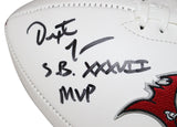 Dexter Jackson & Brad Johnson Signed Tampa Bay Buccaneers Football BAS 39860