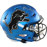 Barry Sanders Signed Detroit Lions ALT SpeedFlex Helmet Beckett Witness 58196