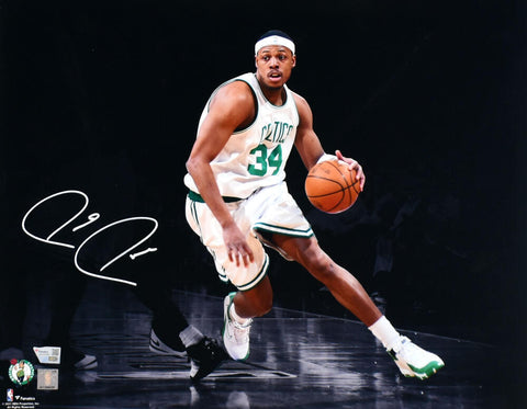 Paul Pierce Autographed Boston Celtics 16x20 Spotlight Photo - Fanatics *White