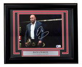 Dana White Signed Framed 8x10 UFC Photo BAS
