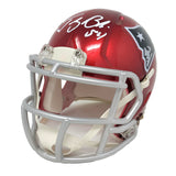 Tedy Bruschi New England Patriots Signed Riddell Flash Mini Helmet Pats Alumni