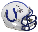 Colts Edgerrin James Authentic Signed 1995-03 TB Speed Mini Helmet BAS Witnessed