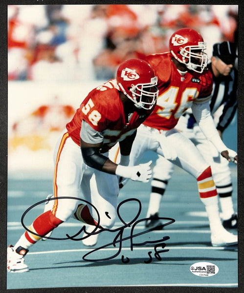Derrick Thomas HOF Signed/Autographed 8x10 Photo Kansas City Chiefs JSA 214455