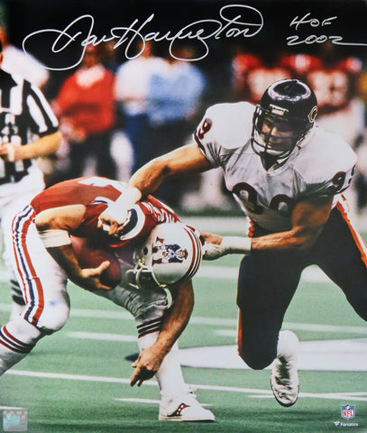 Dan Hampton Signed Chicago Bears Super Bowl XX Sack 16x20 Photo w/HOF - SS COA