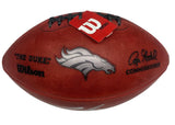PEYTON MANNING Autographed Duke Metallic Broncos Logo Football FANATICS