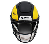 Warner, Holt, Faulk, Smith Signed Los Angeles Rams SpeedFlex Rivalry NFL Helmet