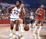 Mark Aguirre Signed DePaul Blue Demons Jersey (PSA COA) 2xNBA Champion Pistons