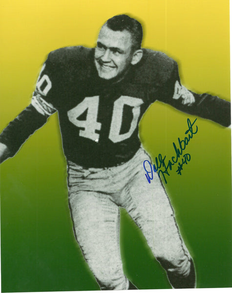 Packers Defensive Back DALE HACKBART Signed 8x10 Photo #1 AUTO - 1960 - 61
