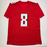 Autographed/Signed Kyle Pitts Atlanta Red Football Jersey Beckett BAS COA